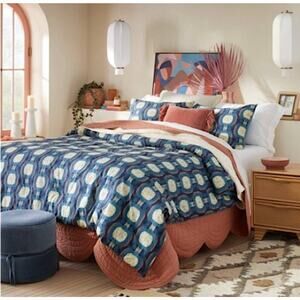NWT Opalhouse designed with Jungalow Twin XL Zanobi Indigo Blue Comforter Set